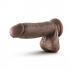 Dr. Skin Glide 7-inch Self Lubricating Dildo - Chocolate