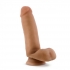 Dr. Skin Glide 7in Self Lubricating Dildo - Mocha