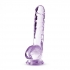 Naturally Yours 8-inch Amethyst Crystalline Dildo