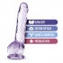 Naturally Yours 8-inch Amethyst Crystalline Dildo