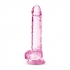 Naturally Yours 7-Inch Rose Crystalline Dildo - Lifelike Experience