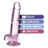 Naturally Yours 7-Inch Rose Crystalline Dildo - Lifelike Experience