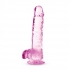 Naturally Yours 6-Inch Rose Crystalline Dildo - Realistic Pleasure Experience