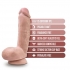 Dr. Skin Plus 8-Inch Thick Dildo with Squeezable Balls - Vanilla