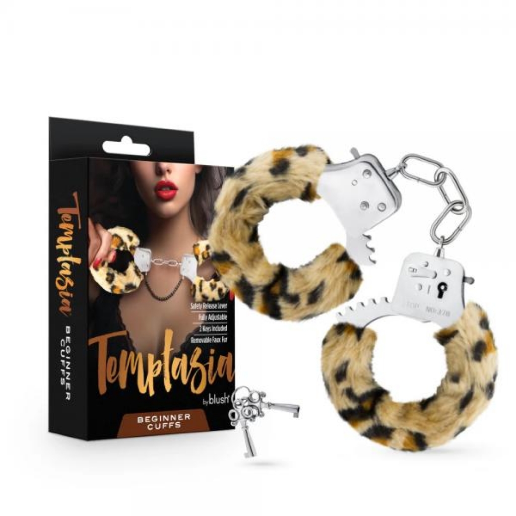 Temptasia Beginner Cuffs - Leopard Print Style