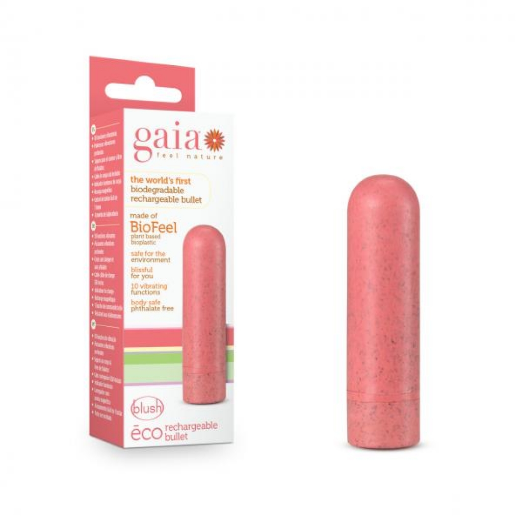 Gaia Eco Rechargeable Bullet Coral - Eco-Conscious Pleasure