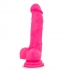 Neo 7.5 inches Dual Density Cock with Balls - Neon Pink