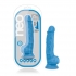 Neo 7.5 Inch Dual Density Cock with Balls - Neon Blue