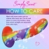 Simply Sweet Rainbow Silicone Dildo: Delightful Pleasure