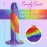 Simply Sweet Rainbow Silicone Dildo: Delightful Pleasure