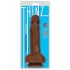 Thinz 7-Inch Slim Dong with Balls - Chocolate Brown