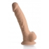 Fleshstixxx 8in Vibrating Dildo with Balls - Medium - Ultimate Realism