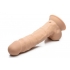 Fleshstixxx 8in Vibrating Dildo with Balls - Medium - Ultimate Realism