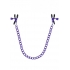 Merci Chained Up Nipple Clamps - Violet