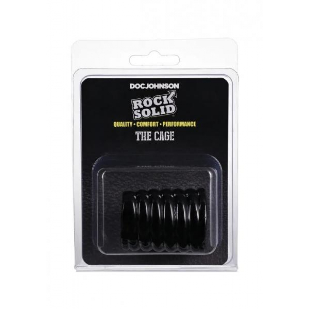 Rock Solid Cock Cage - Black