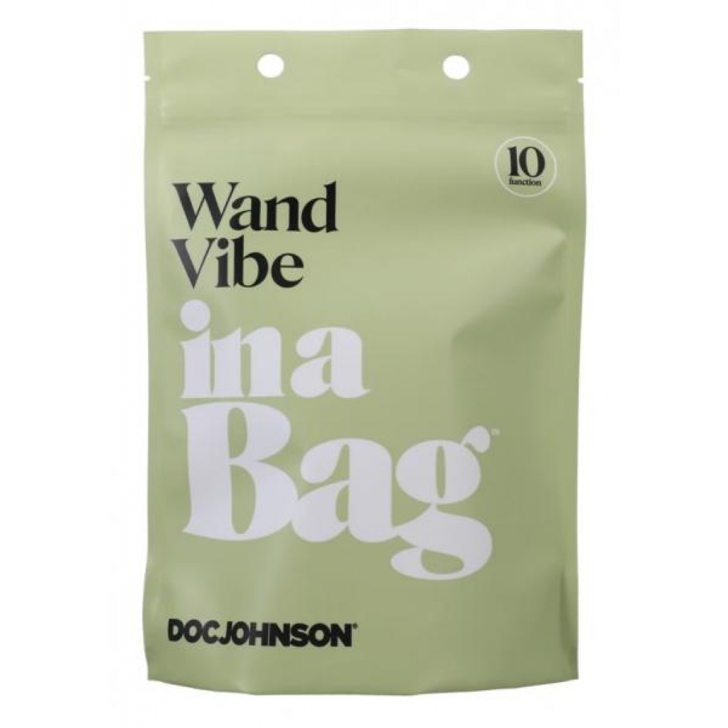 In A Bag Wand Vibe Black - Compact & Powerful Pleasure