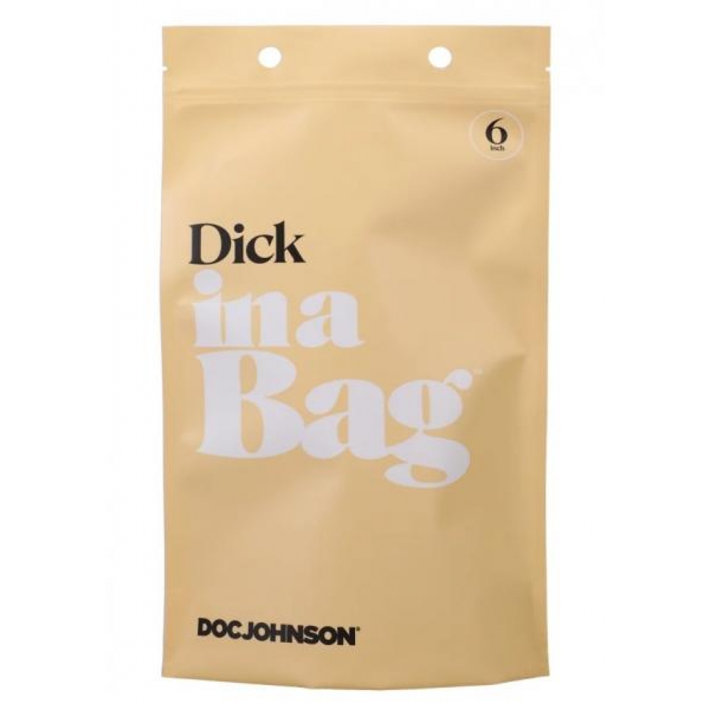 In A Bag Dick 6 Inch Clear