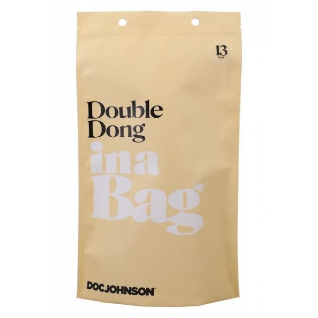 In A Bag Double Dong - 13 Inches Clear