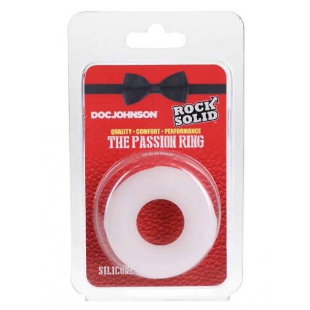 Rock Solid Passion Ring - Frosted Silicone Ring