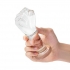 5 in. Glass Fist Butt Plug - Clear