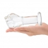 5 in. Glass Fist Butt Plug - Clear