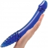 Glas 11in Double-sided Glass Dildo with Handle Grip