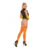 Neon Nites Fishnet Thigh High Stockings Orange O/S