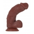 Real Supple Poseable: Girthy 8.5 Inches Dark Dildo