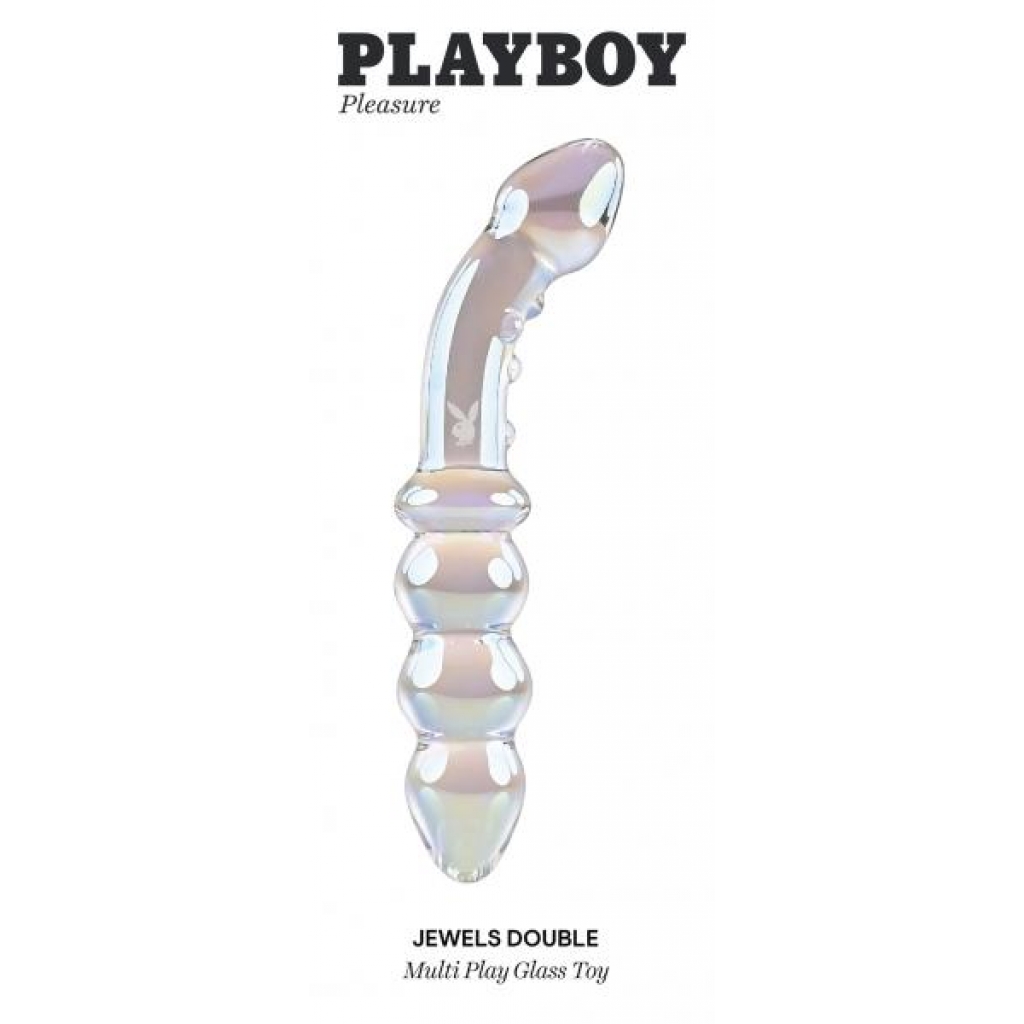 Playboy Jewel Double - Multi Play Glass Sex Toy