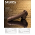 Selopa 7 In Natural Feel Flexskin Dildo - Dark