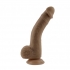 Selopa 7 In Natural Feel Flexskin Dildo - Dark