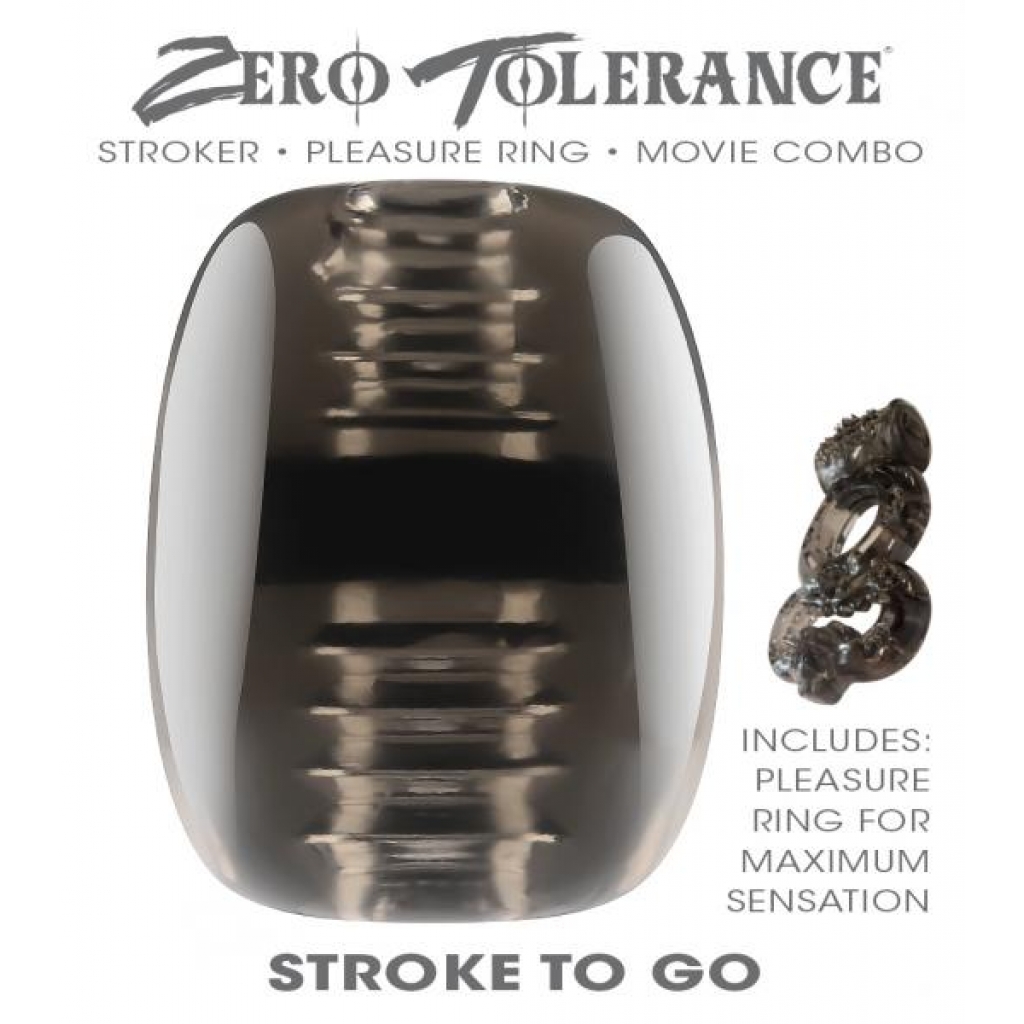 Zero Tolerance Stroke To Go - Stroker & Pleasure Ring Combo