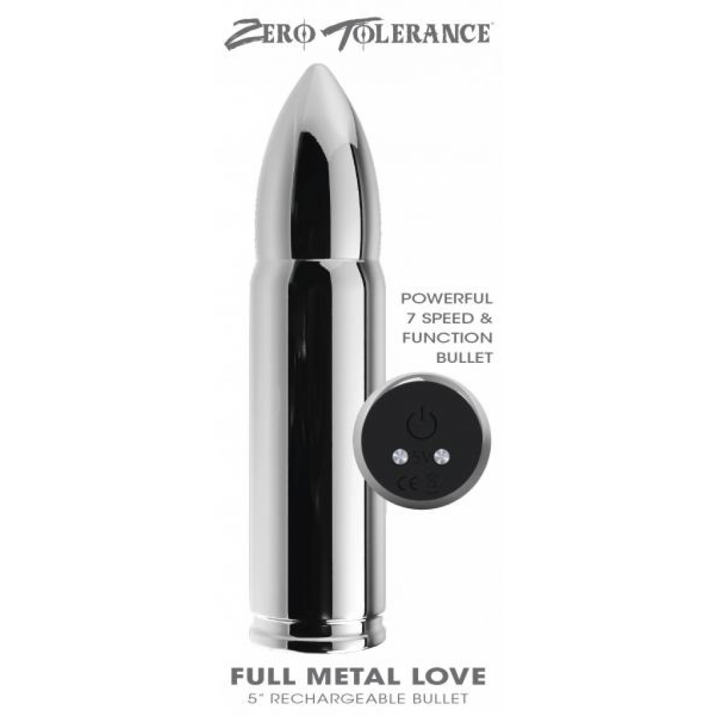 Zero Tolerance Full Metal Love 5-Inch Rechargeable Bullet Vibrator