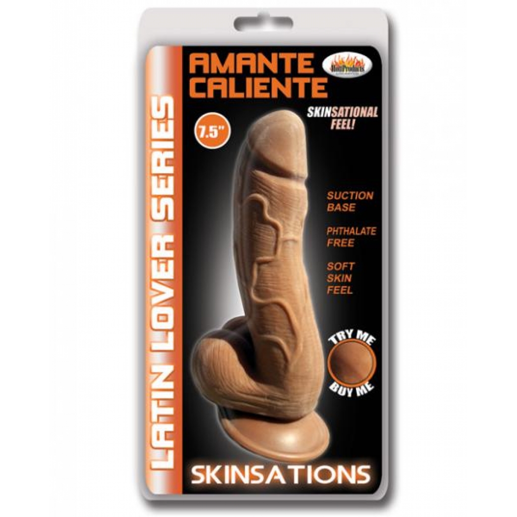 Skinsations Amante Caliente 7.5 Inches Tan Dildo