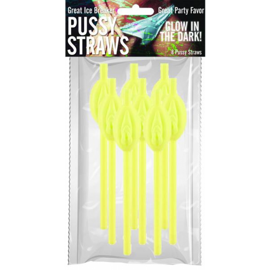 Pussy Straws Glow in the Dark - Fun Party Accessories