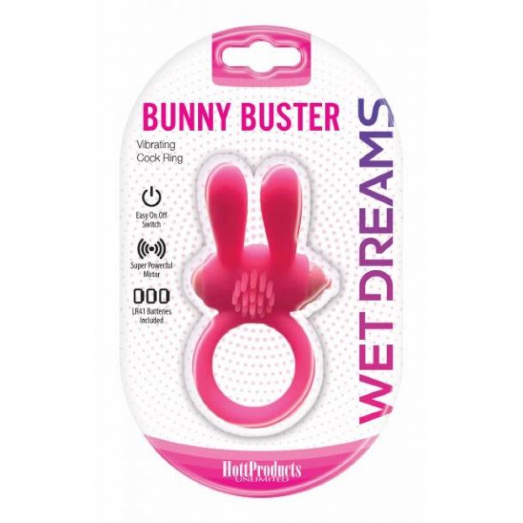 Wet Dreams Bunny Buster Cock Ring with Turbo Motor