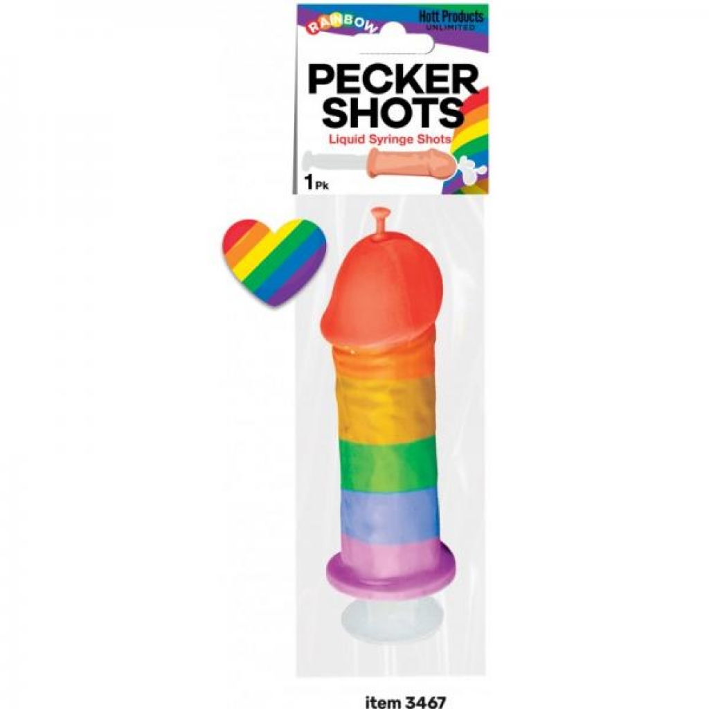 Rainbow Pecker Shot Syringe for Adult Party Fun