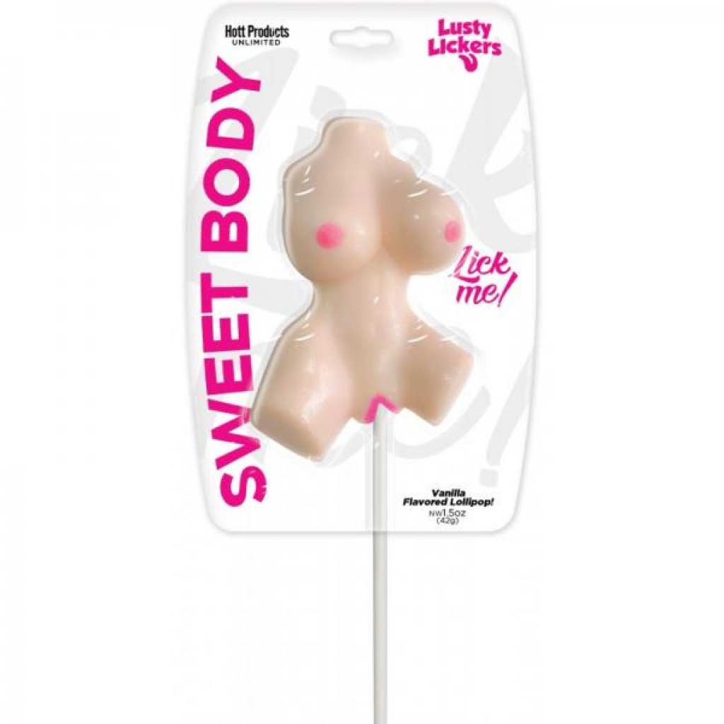 Lusty Lickers Female Torso Pop - Vanilla Flavor