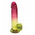 Shades Jelly Gradient Dildo - Pink/Yellow 8 inches