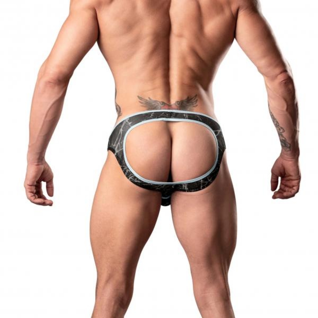 Marble Mesh Moonshine Jock - Black S/M