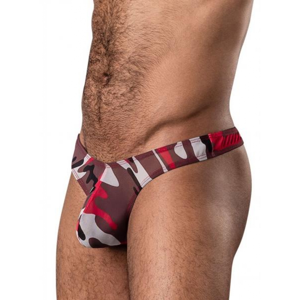 Cumouflage Bong Thong Red L/xl - Male Power Lingerie