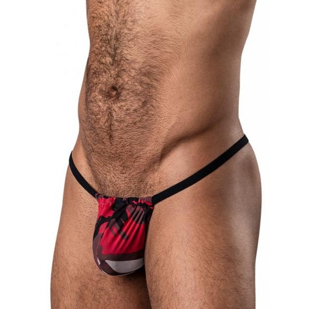 Cumouflage Posing Strap Red O/s - Male Power Lingerie