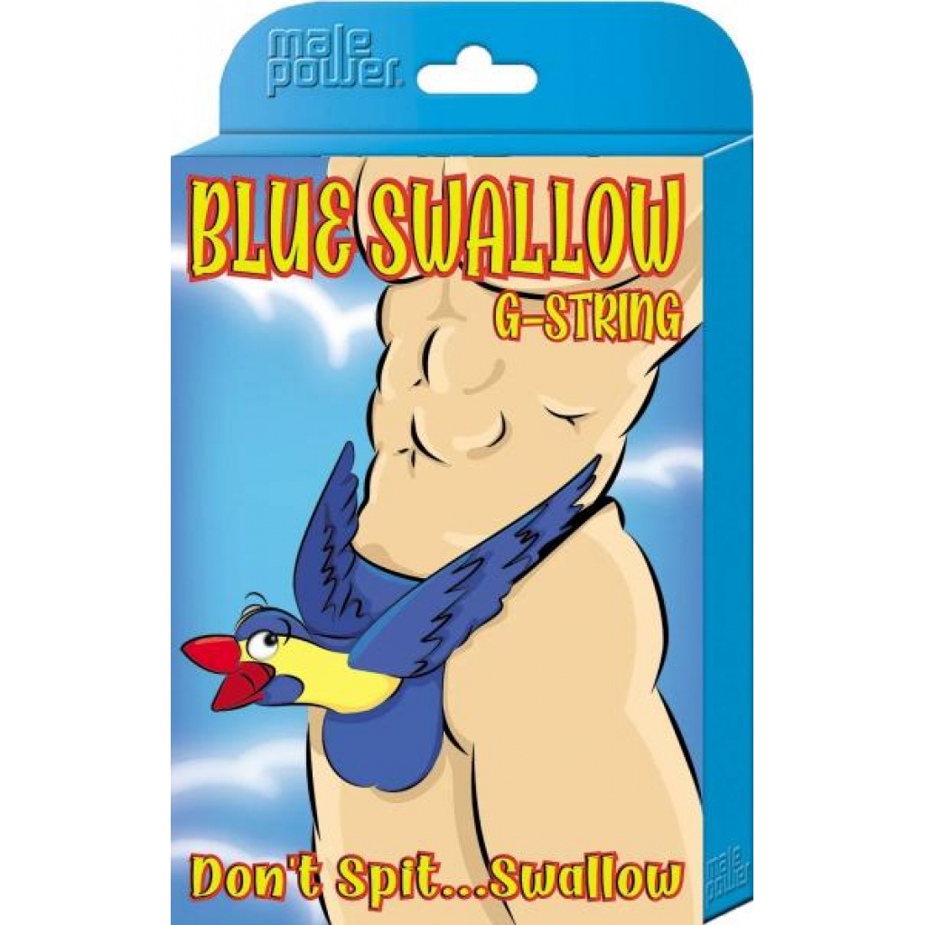 Blue Swallow Posing Strap - Fun Novelty G-String