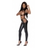 Liquid Onyx Open Vest & Leggings Black L/xl - Magic Silk Lingerie