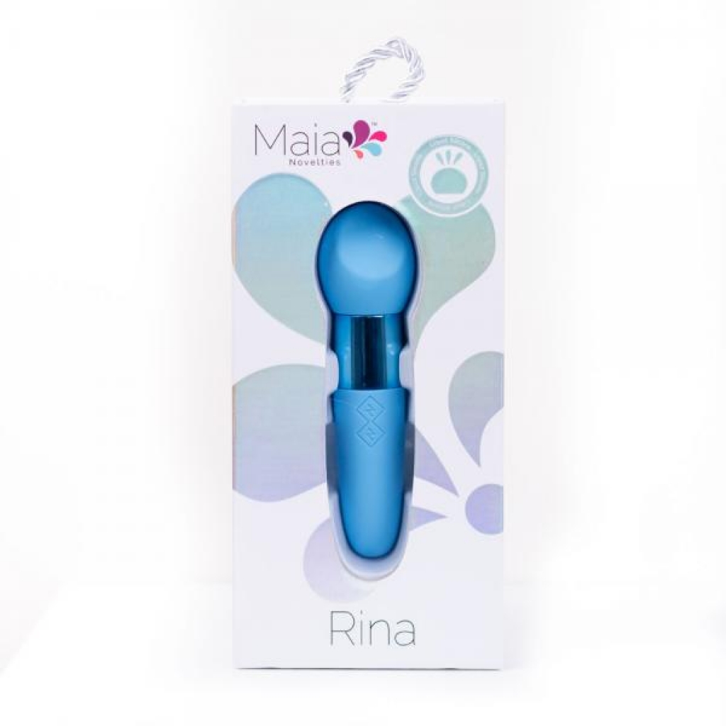 Rina Dual Vibrator Blue - Rechargeable Pleasure with Unique Design