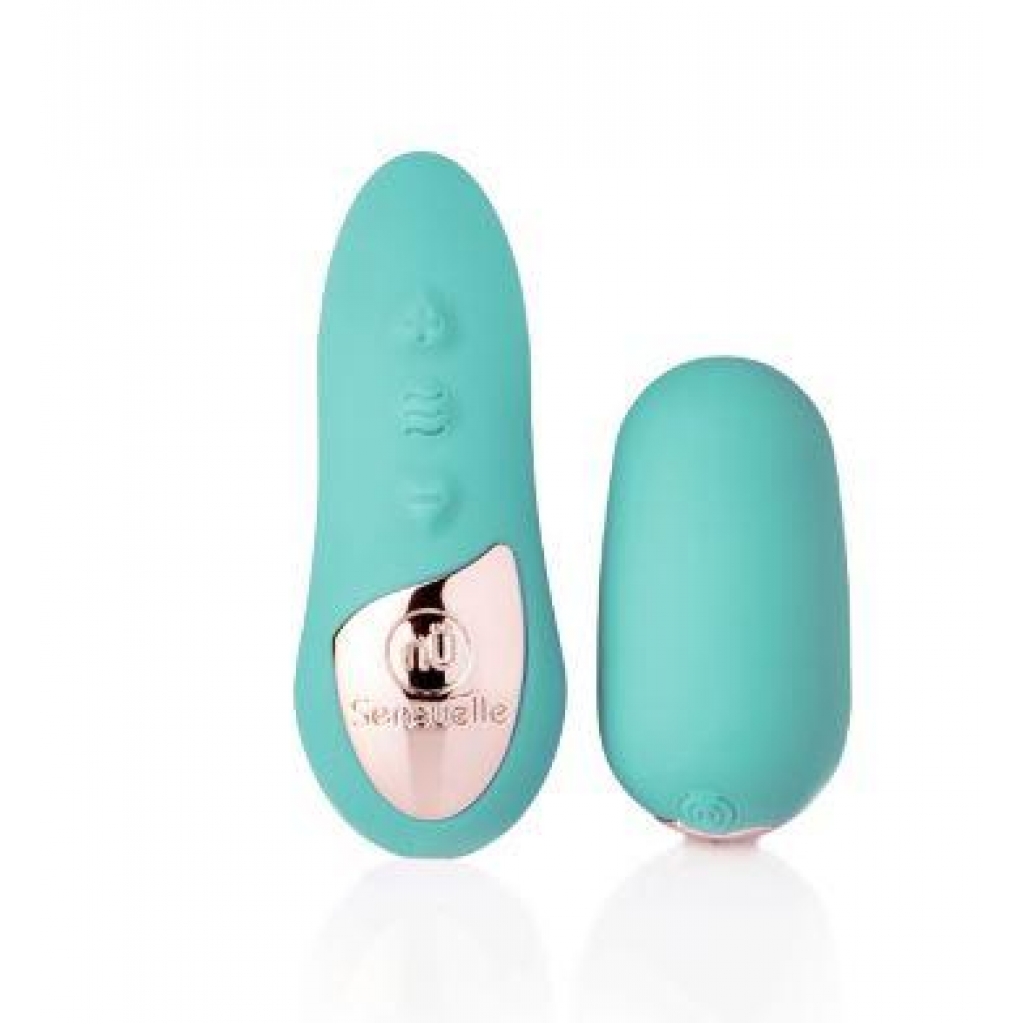 Sensuelle Remote Control Petite Egg Vibrator - Teal Blue