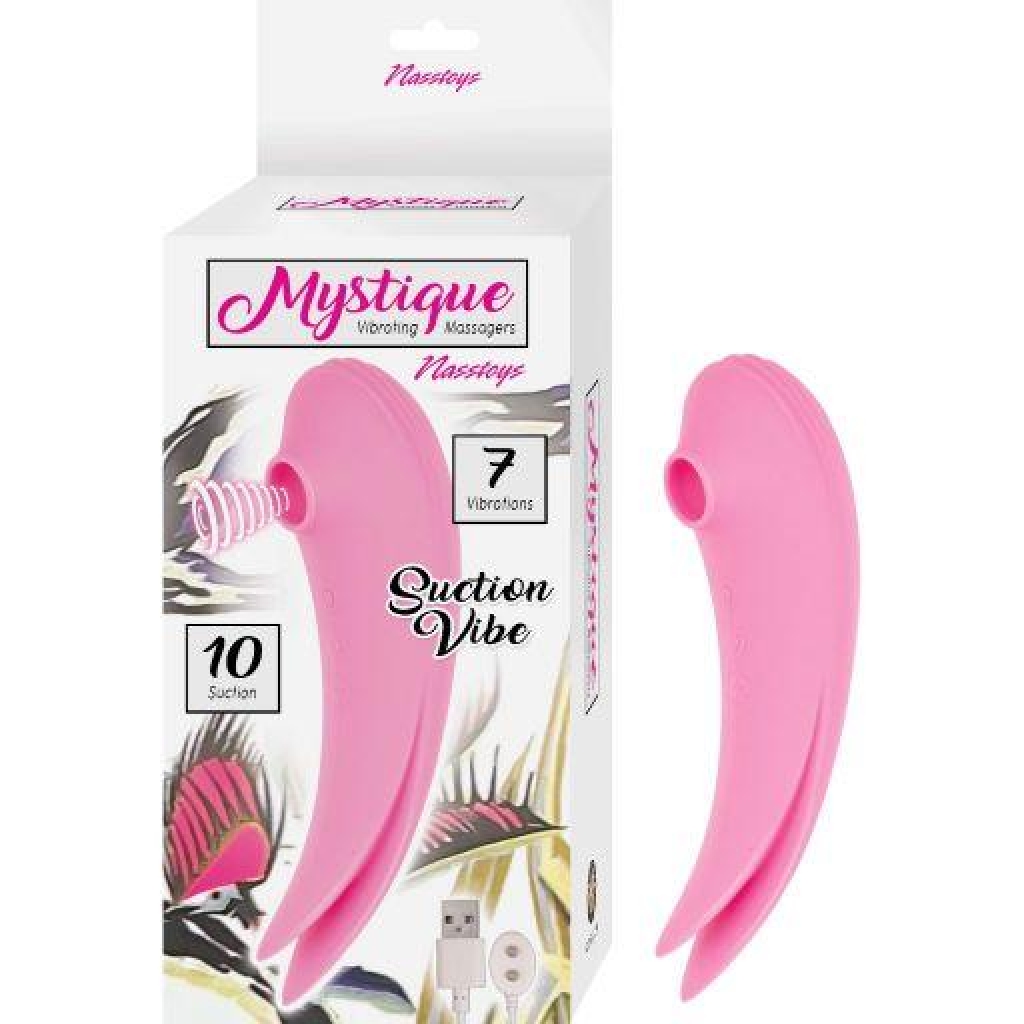 Mystique Vibrating Suction Vibe - Pink