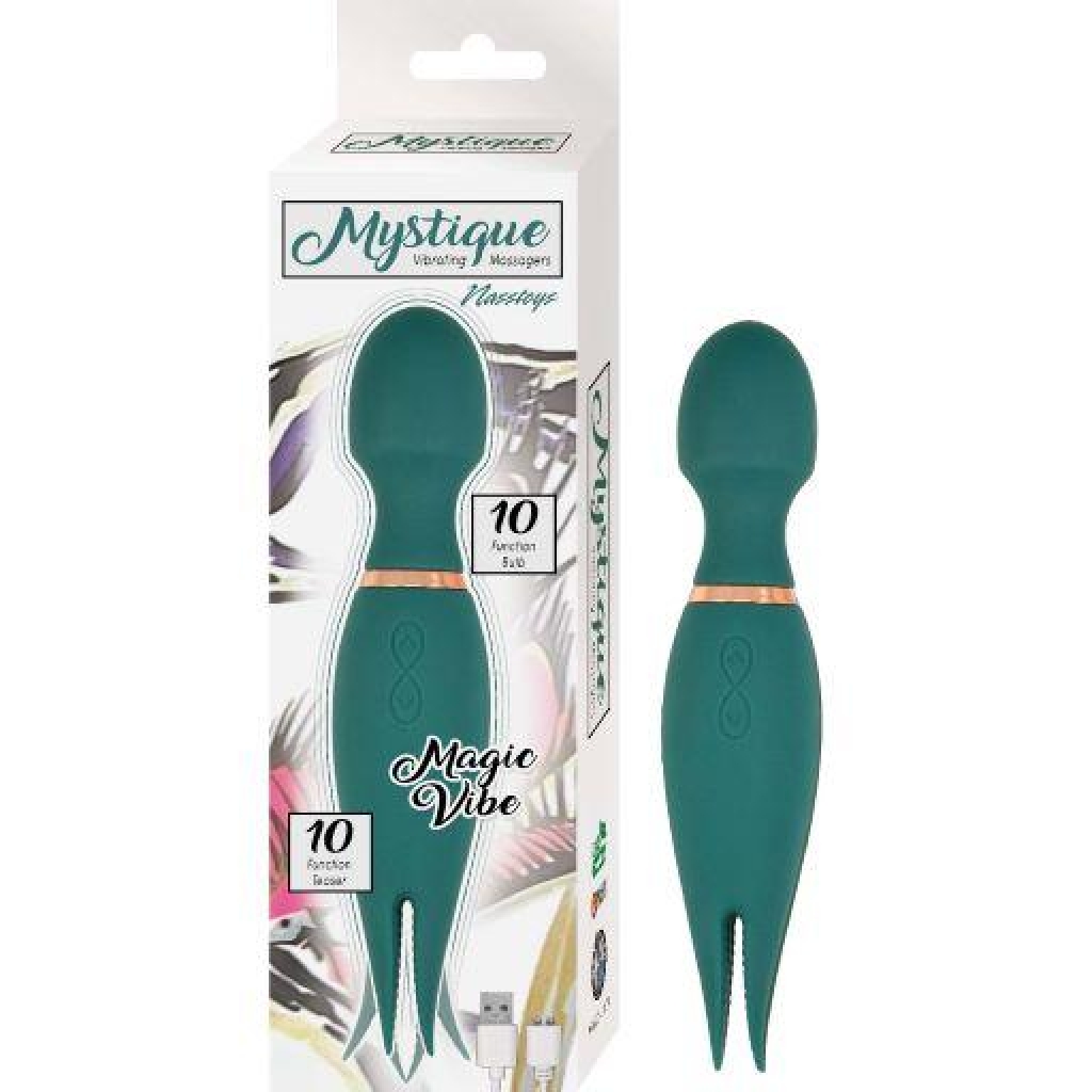 Mystique Vibrating Magic Wand - Green