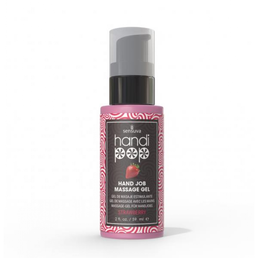 HandiPop Edible Massage Gel - Strawberry 2 oz