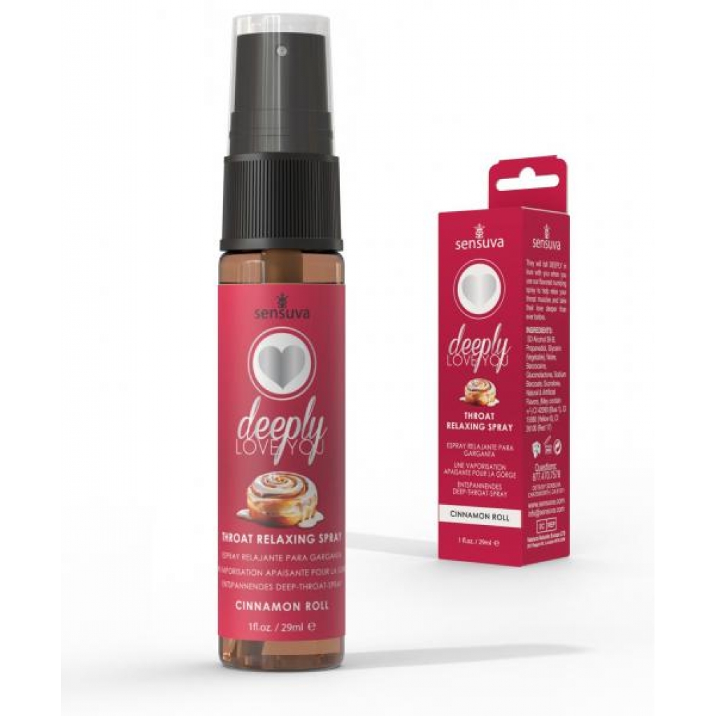 Deeply Love You Throat Spray Relaxing Cinnamon Roll 1 Fl Oz